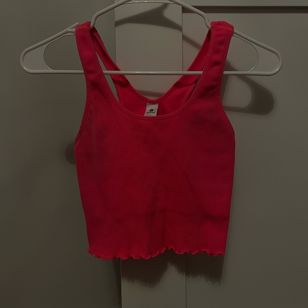 Bright Pink Athletic Tank; Small